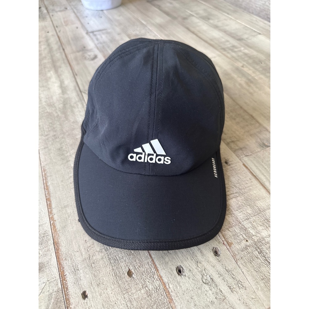 Adidas Aeroready Black Running Hat Adjustable Training Cap RN 90288